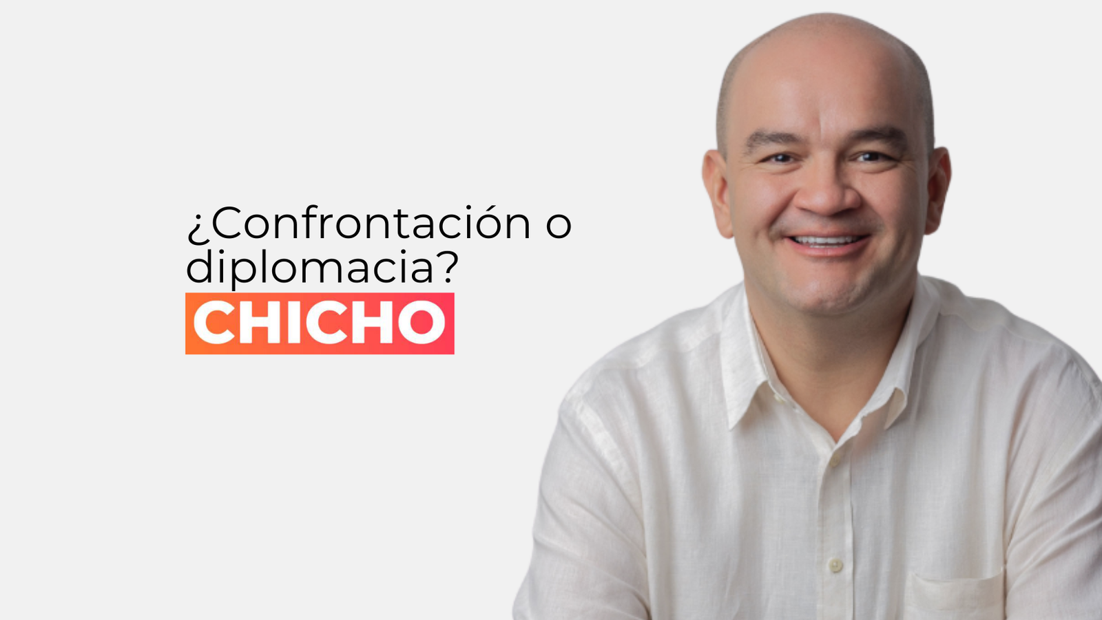 ¿Confrontación o diplomacia-chicho rodriguez